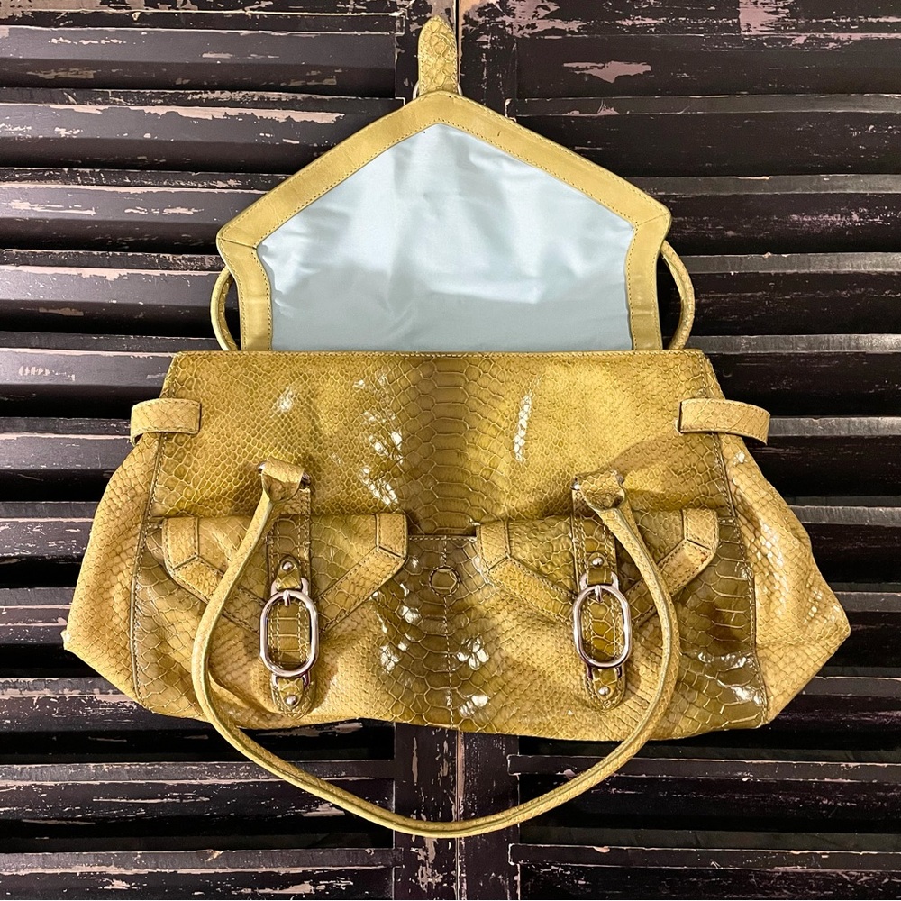 Cole Haan Trinity Python Print Purse Shoulder Bag - image 4